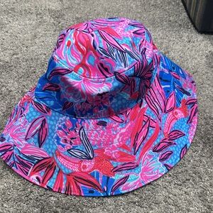 Lilly Pulitzer Pink and Blue Women's Swim Hat